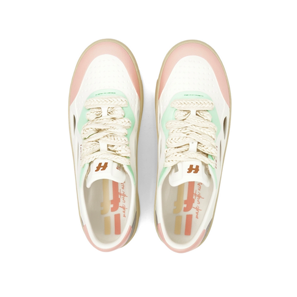 Sneakers Foamers icon white beige peach light green