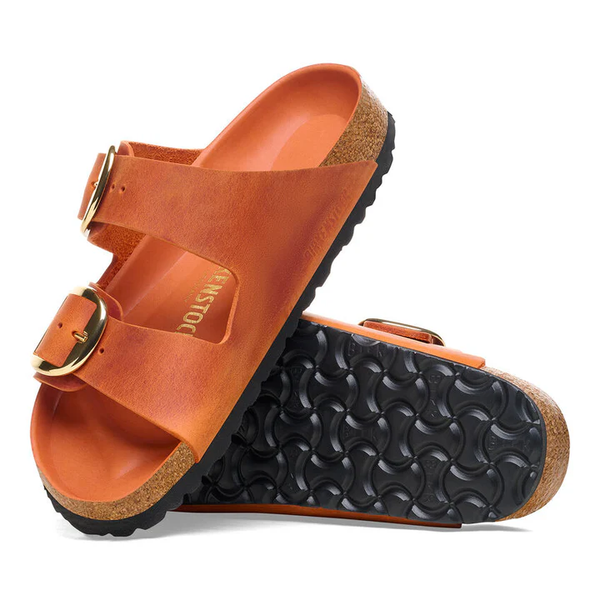 Birkenstock - Arizona Big Buckle Oiled Leather - Burnt Orange - Mujer