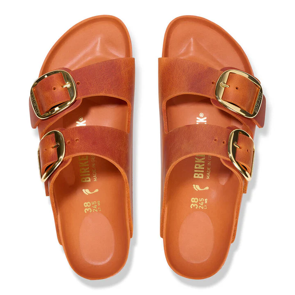 Birkenstock - Arizona Big Buckle Oiled Leather - Burnt Orange - Mujer