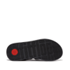 FitFlop - F-MODE SANDALIAS FISHERMAN DE CUERO CON FLATFORM - Negro