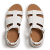 FitFlop - F-MODE SANDALIAS FISHERMAN DE CUERO CON FLATFORM - Blanco Urbano