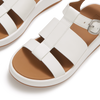 FitFlop - F-MODE SANDALIAS FISHERMAN DE CUERO CON FLATFORM - Blanco Urbano