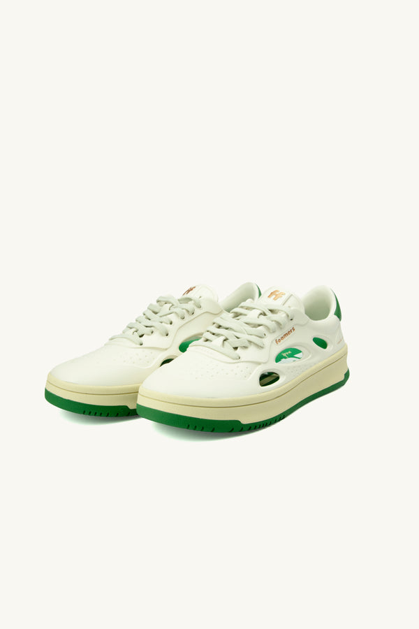 Sneaker Foamers Icon white beige green