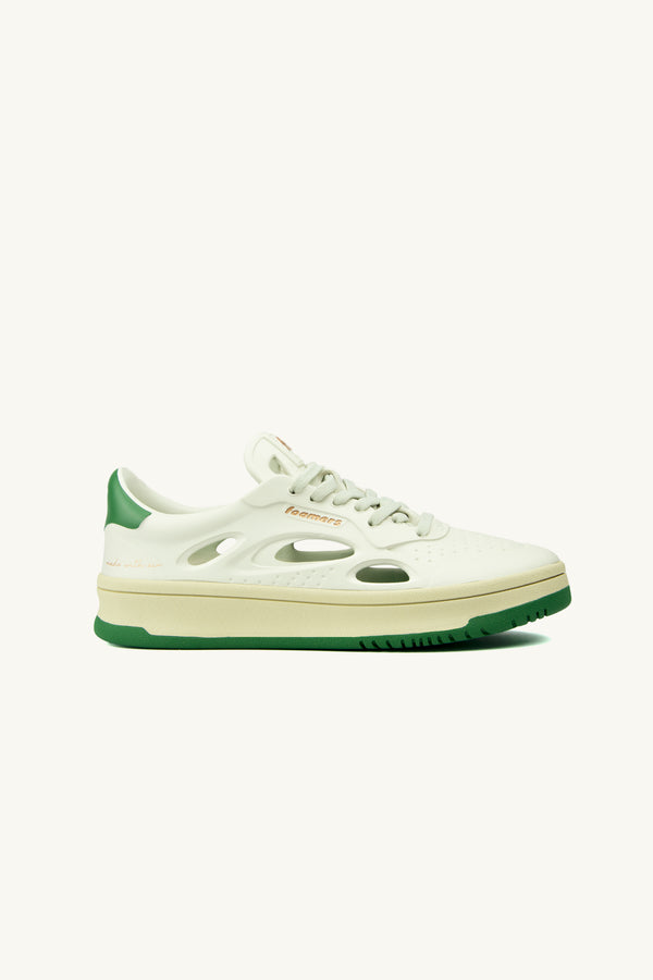 Sneaker Foamers Icon white beige green