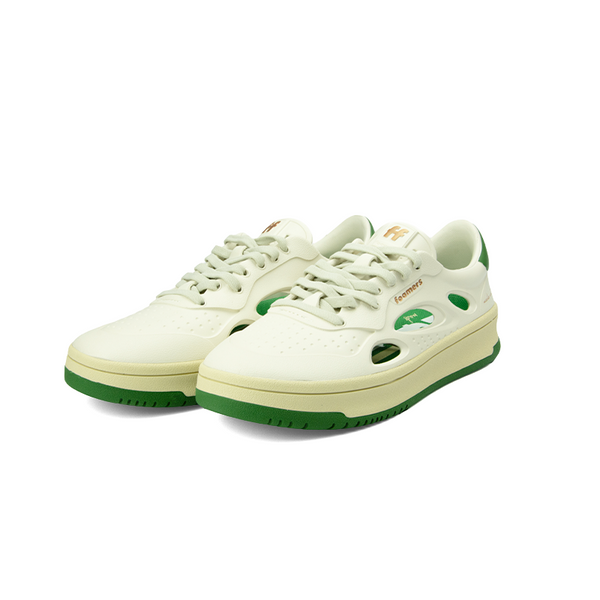Sneaker Foamers Icon white beige green