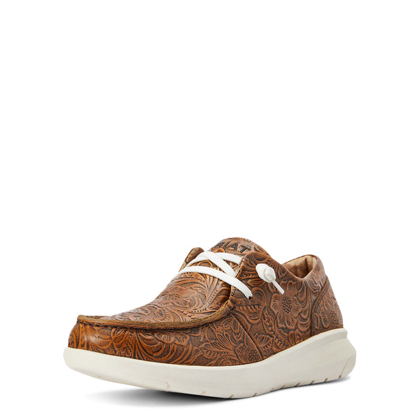 Ariat - Hilo Zapato de Mujer - Brown Floral Emboss