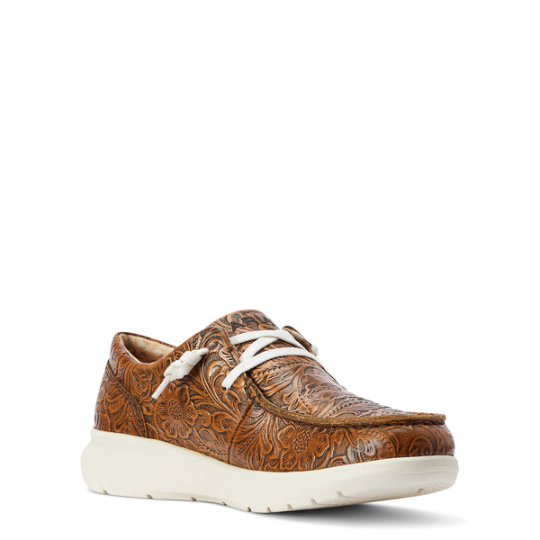 Ariat - Hilo Zapato de Mujer - Brown Floral Emboss