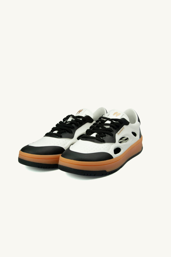 Sneakers Foamers Icon white black orange