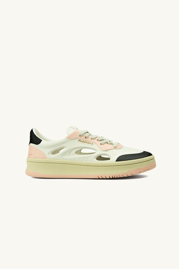 Sneakers Foamers Icon white beige pink black