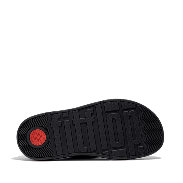 FitFlop - GEN-FF SANDALIAS DE DOS TIRAS EN CUERO METALIZADO TUMBLED CON HEBILLA - Plata