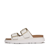 FitFlop - GEN-FF SANDALIAS DE CUERO DE DOS TIRAS CON HEBILLA - Blanco Urbano