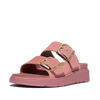 FitFlop - GEN-FF SANDALIAS DE GAMUZA DE DOS TIRAS CON HEBILLA - Rosa Óxido