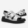 FitFlop - GEN-FF SANDALIAS FISHERMAN EN CUERO METALIZADO TUMBLED - Plata