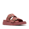 FitFlop - GEN-FF SANDALIAS DE GAMUZA DE DOS TIRAS CON HEBILLA - Rosa Óxido