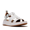 FitFlop - F-MODE SANDALIAS FISHERMAN DE CUERO CON FLATFORM - Blanco Urbano