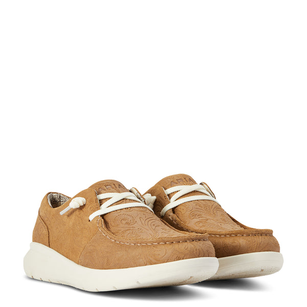 Ariat - Hilo Zapato de Mujer - Tan Floral Emboss
