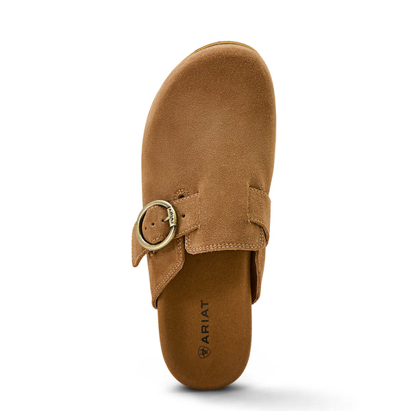 Ariat - Country Mule Sandalia de Mujer - Caramel Suede