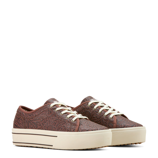 Ariat - Skylar Zapato de Mujer - Brown Floral Emboss
