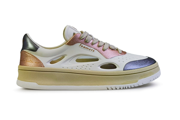 Sneakers Foamers Off White Metallic + Gift sock/laces