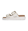 FitFlop - GEN-FF SANDALIAS DE CUERO DE DOS TIRAS CON HEBILLA - Blanco Urbano